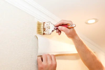 Pose de papier peint à Saulnay — revêtements muraux et toiles de verre